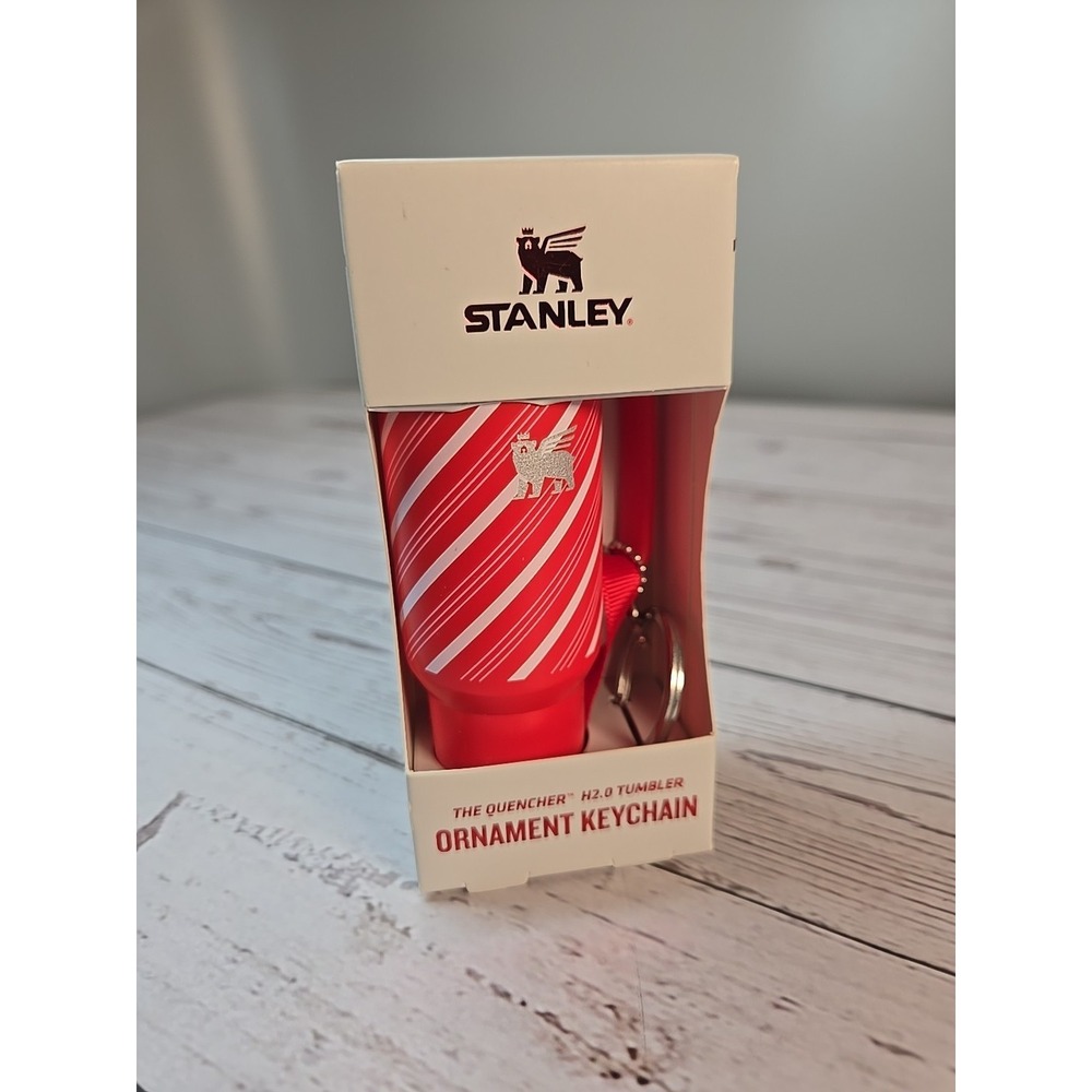 Stanley Ornament Keychain‎ Candy Cane Twist Limited Holiday Collection - Picture 2 of 9